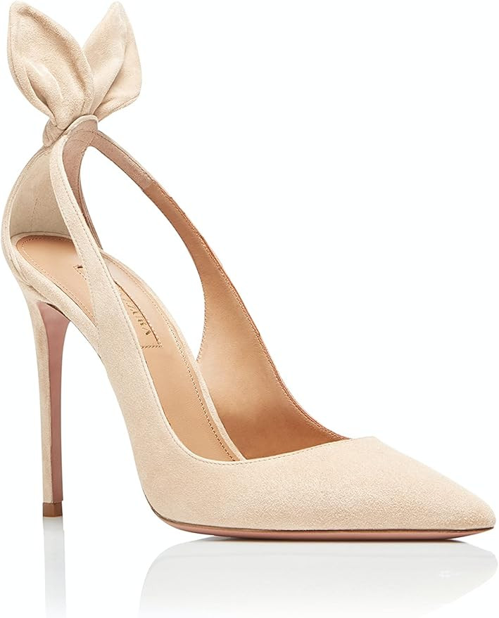 Amazon.com: Aquazzura Bow Tie Pump 105 : Luxury Stores | Amazon (US)