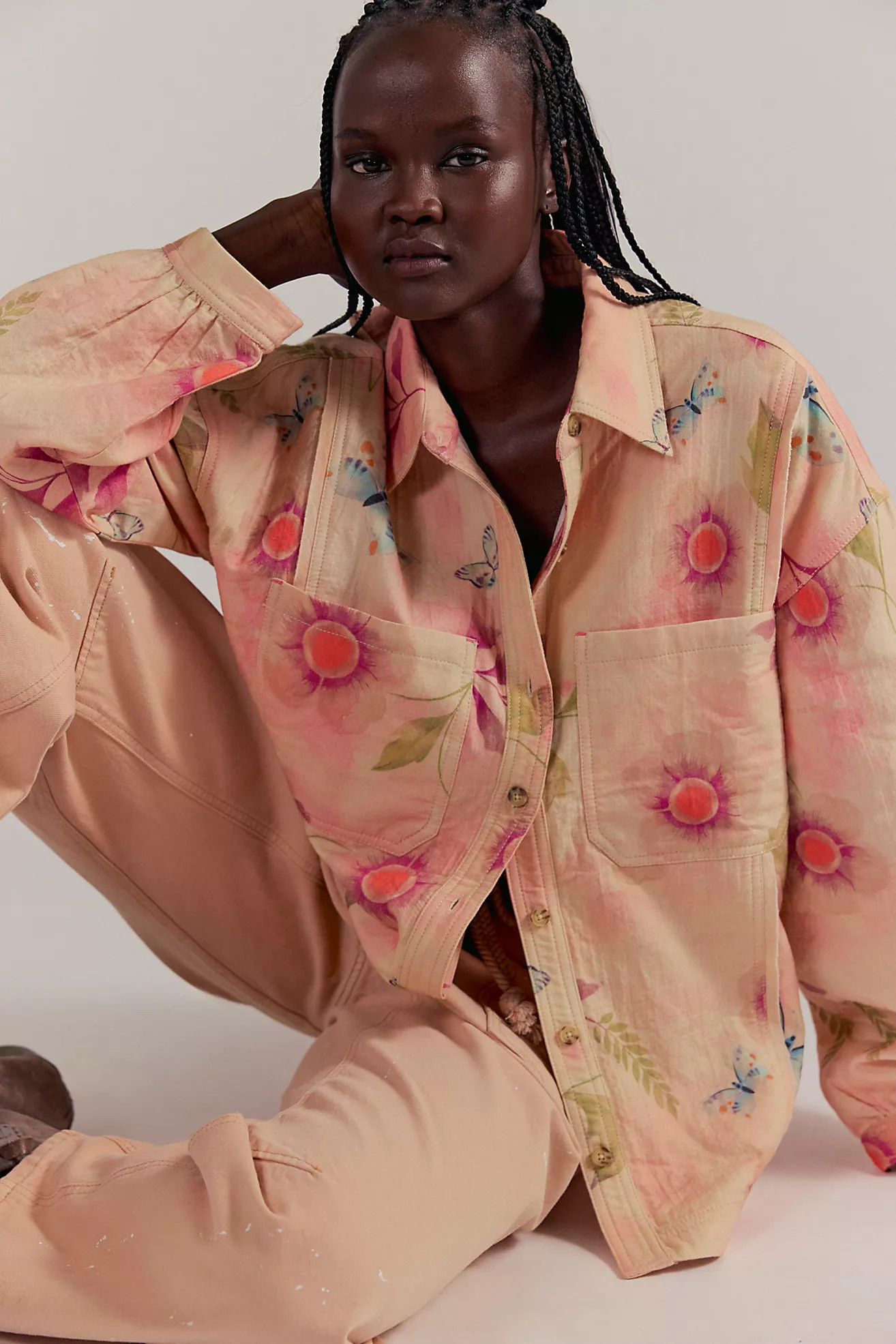 We The Free Petina Garden Printed Button Down | Free People (Global - UK&FR Excluded)
