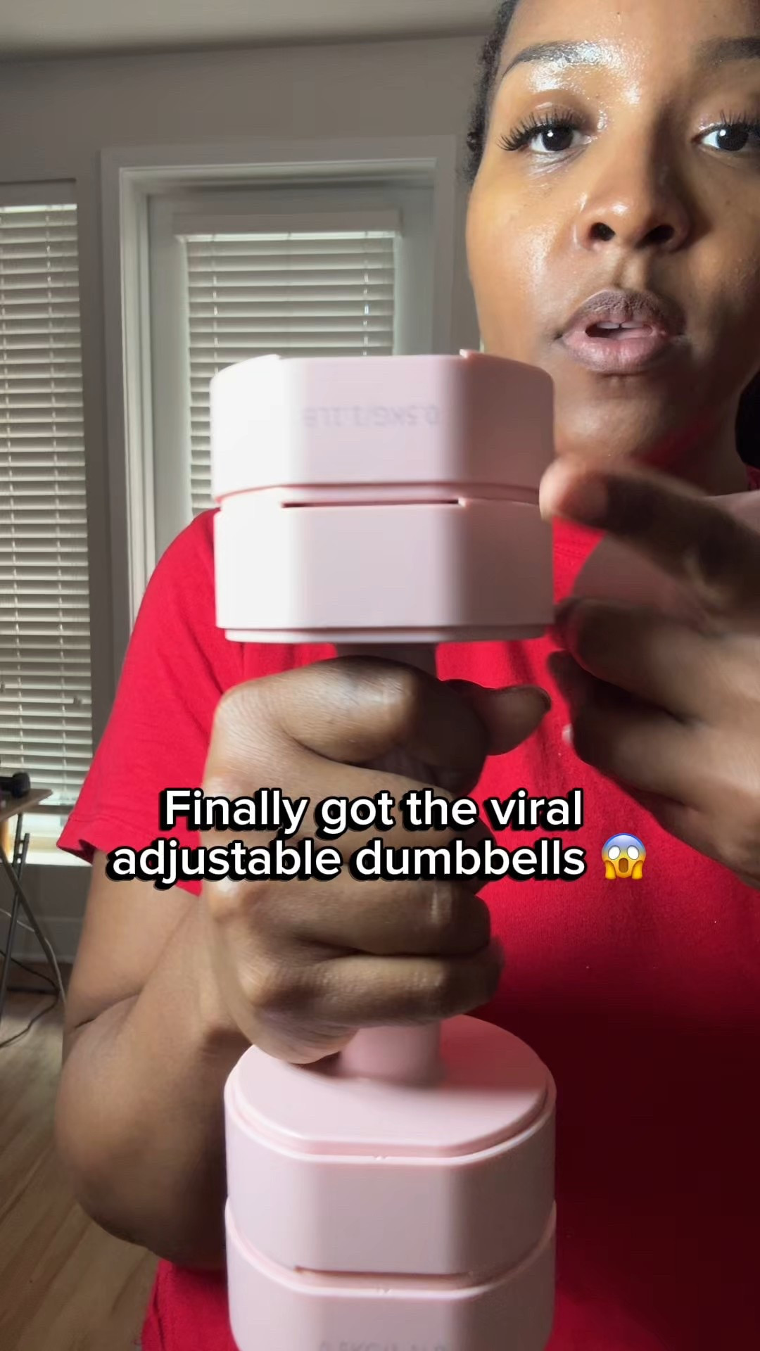 Working out at home has never been easier! #homegym #homegymequipment #adjustabledumbbells #weighlossjourney #fitnessjourney 

#LTKfitnessgoals #LTKActive