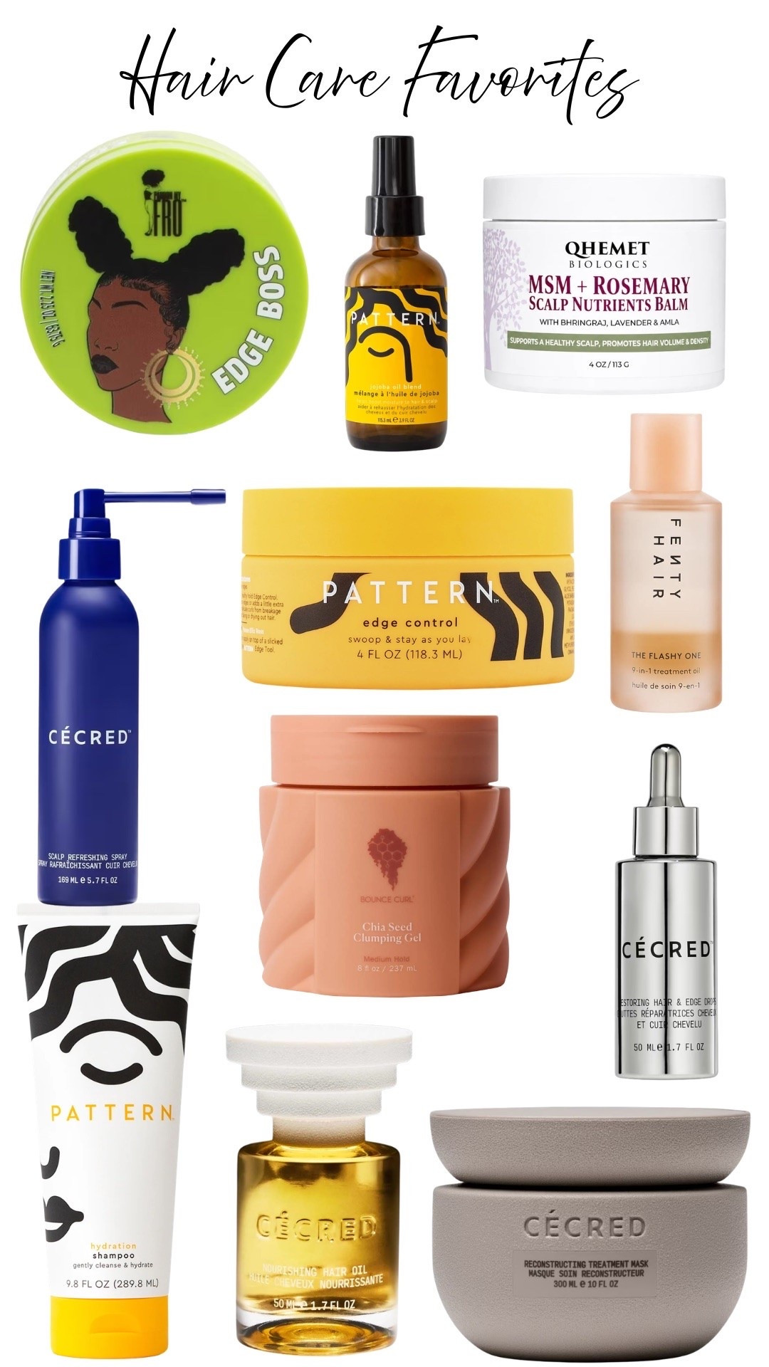 A few hair care favorites that have earned a spot in my routine. From scalp care and edge control to oils, treatments, and wash day products, these are the kinds of things I keep reaching for depending on what my hair needs.

I’ve got a mix of favorites from Cécred, PATTERN, Qhemet Biologics, Pardon My Fro, Fenty Hair, and Bounce Curl in here. Some for moisture, some for styling, and some just make wash day a little easier.

I added everything from the collage below if you want to take a closer look.

#LTKU #LTKBeauty #LTKselfcare