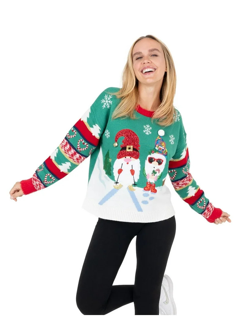 Jollidays Jersey Navideño Gnomes de Esquí para Mujer Tallas S-XXL | Walmart (US)