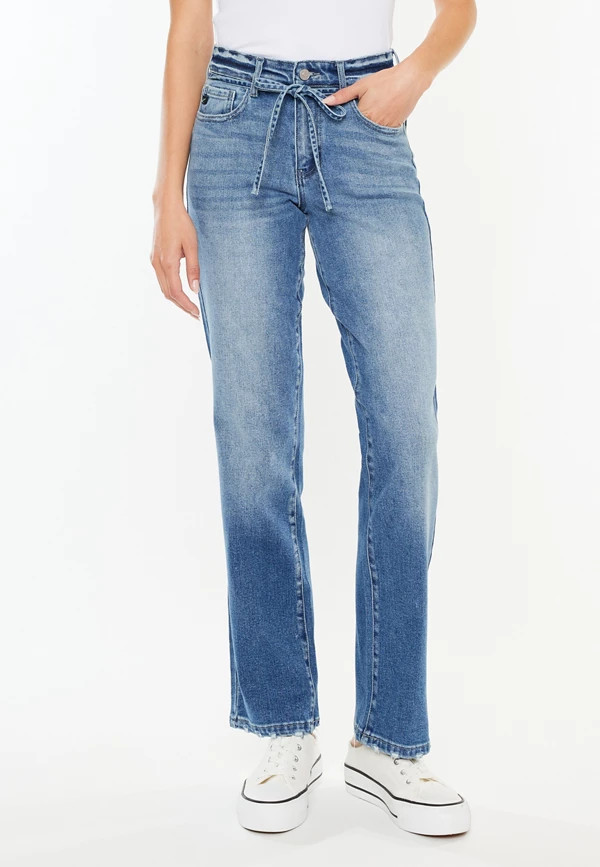 KanCan™ Tie Waist Straight Leg Jeans | Maurices