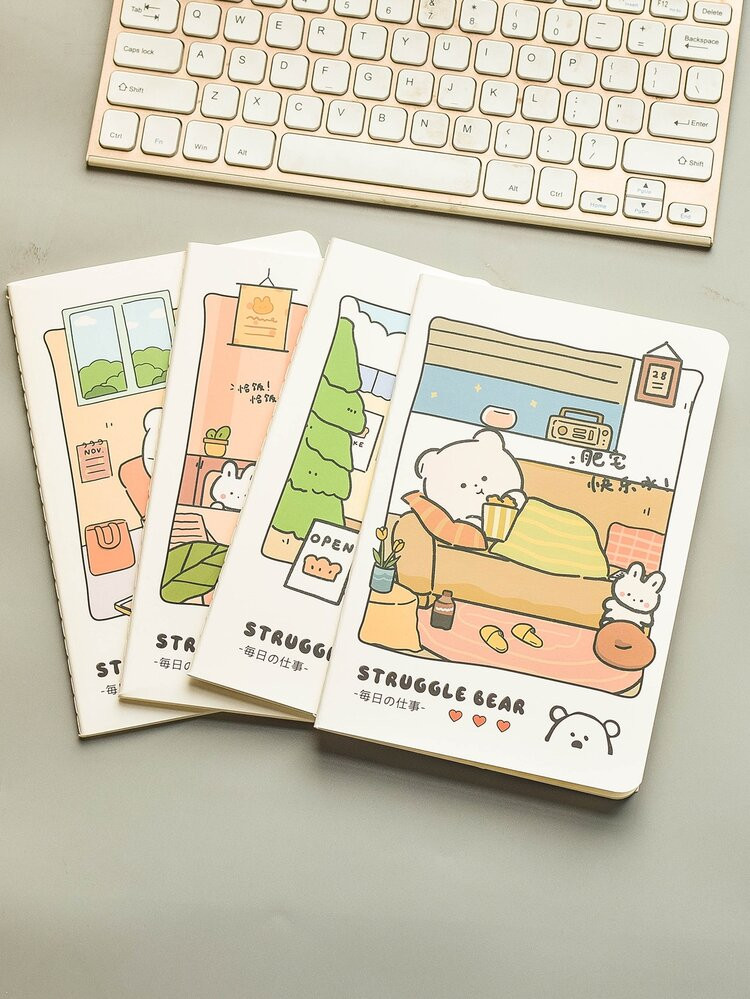 1pc Cartoon Graphic Random Notebook | SHEIN