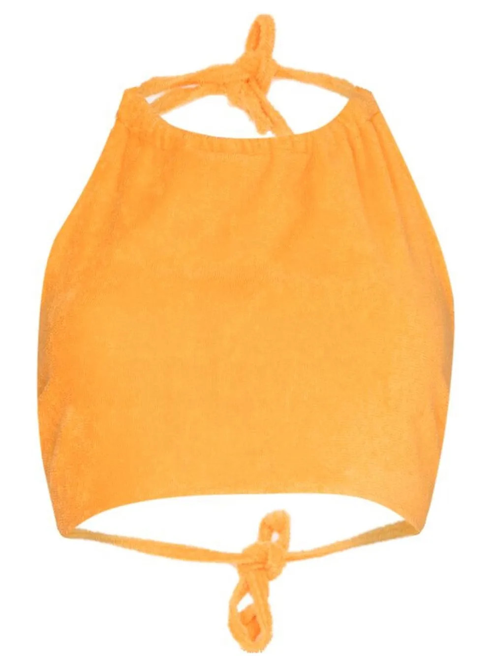 Passo towelling halterneck cropped top | Farfetch Global