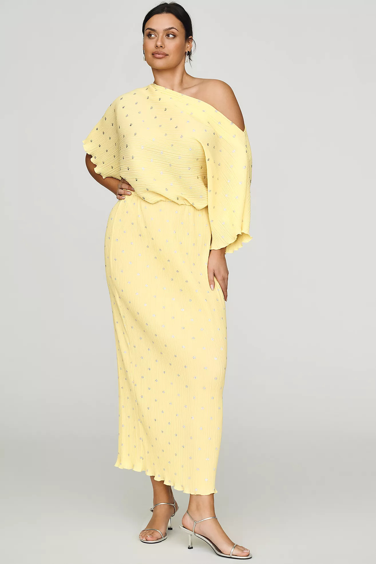 Never Fully Dressed Tilly Plus Draped Midi Dress | Anthropologie (US)
