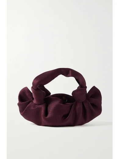 The Row - Ascot Satin Tote - Plum | NET-A-PORTER (US)