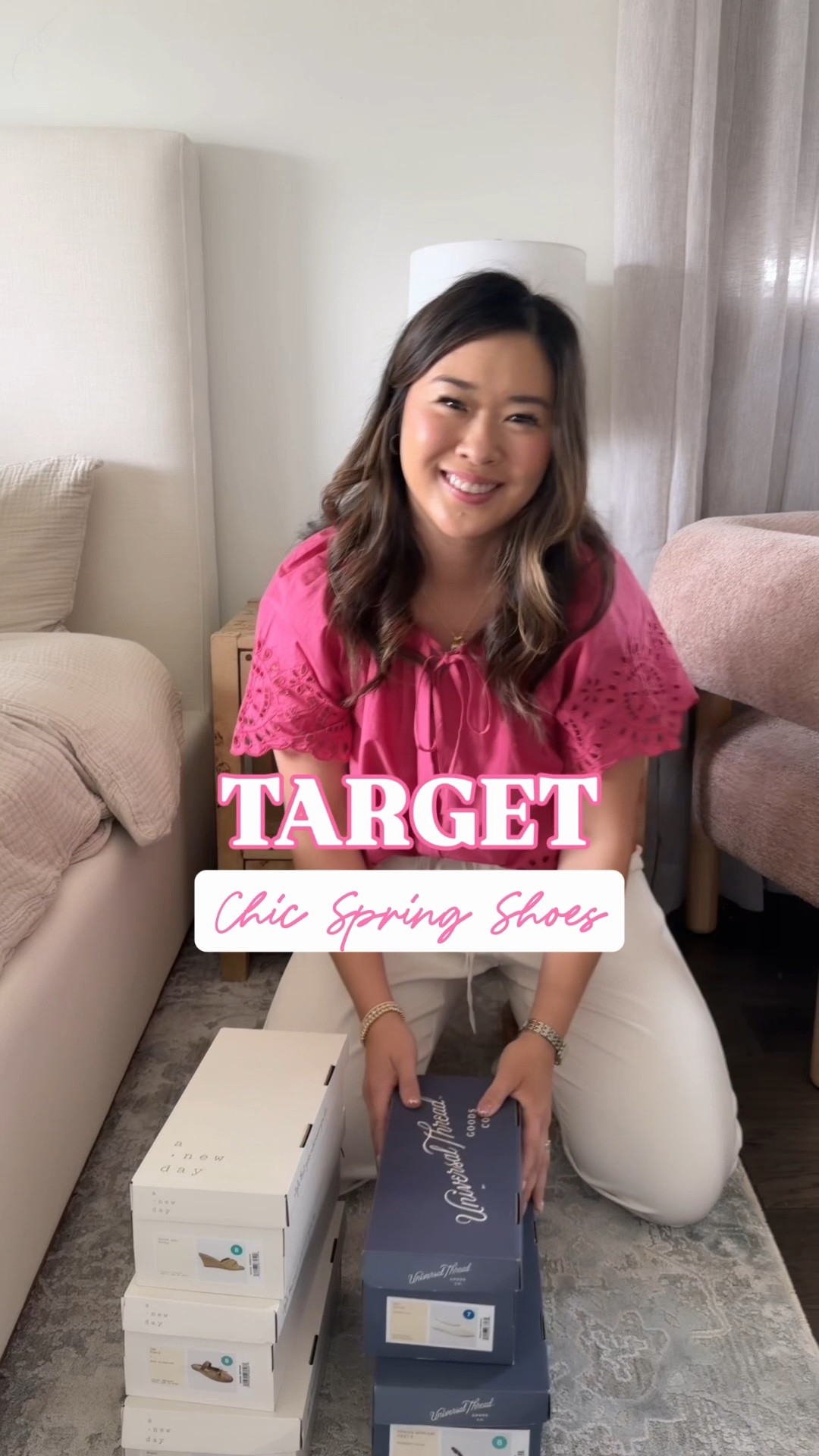 Chic new shoes, sandals, heels, flats from Target!! 
Pink Blouse: Medium
Pants: Medium 