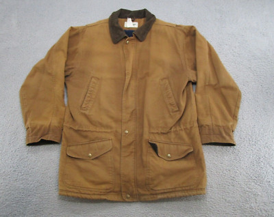 Vintage LL  Bean Chore Barn Coat Work Mens Sherpa Lined Canvas Full Zip READ  | eBay | eBay US