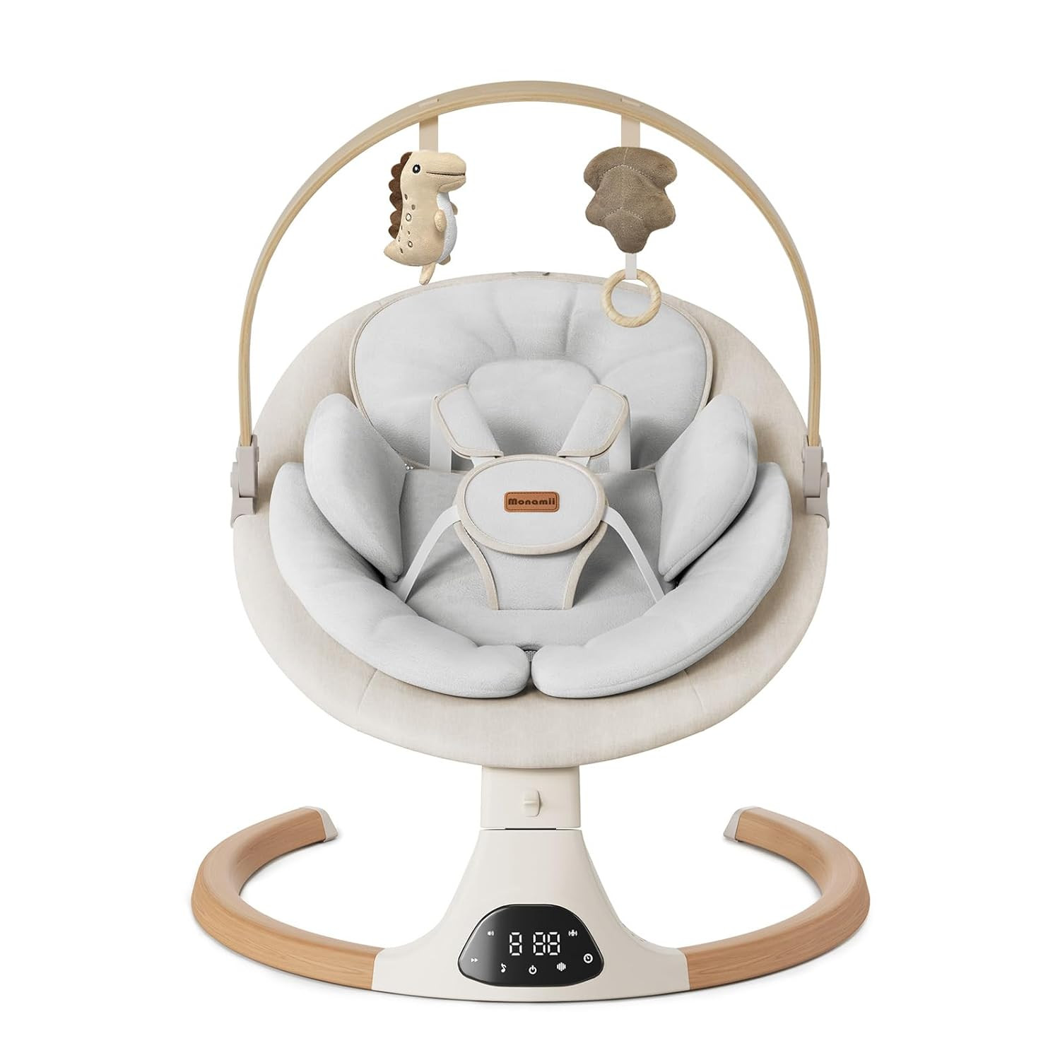 Baby Swings for Infants, Monamii Baby Swing, Bluetooth Infant Swing with Music Speaker, 5 Speeds ... | Amazon (US)