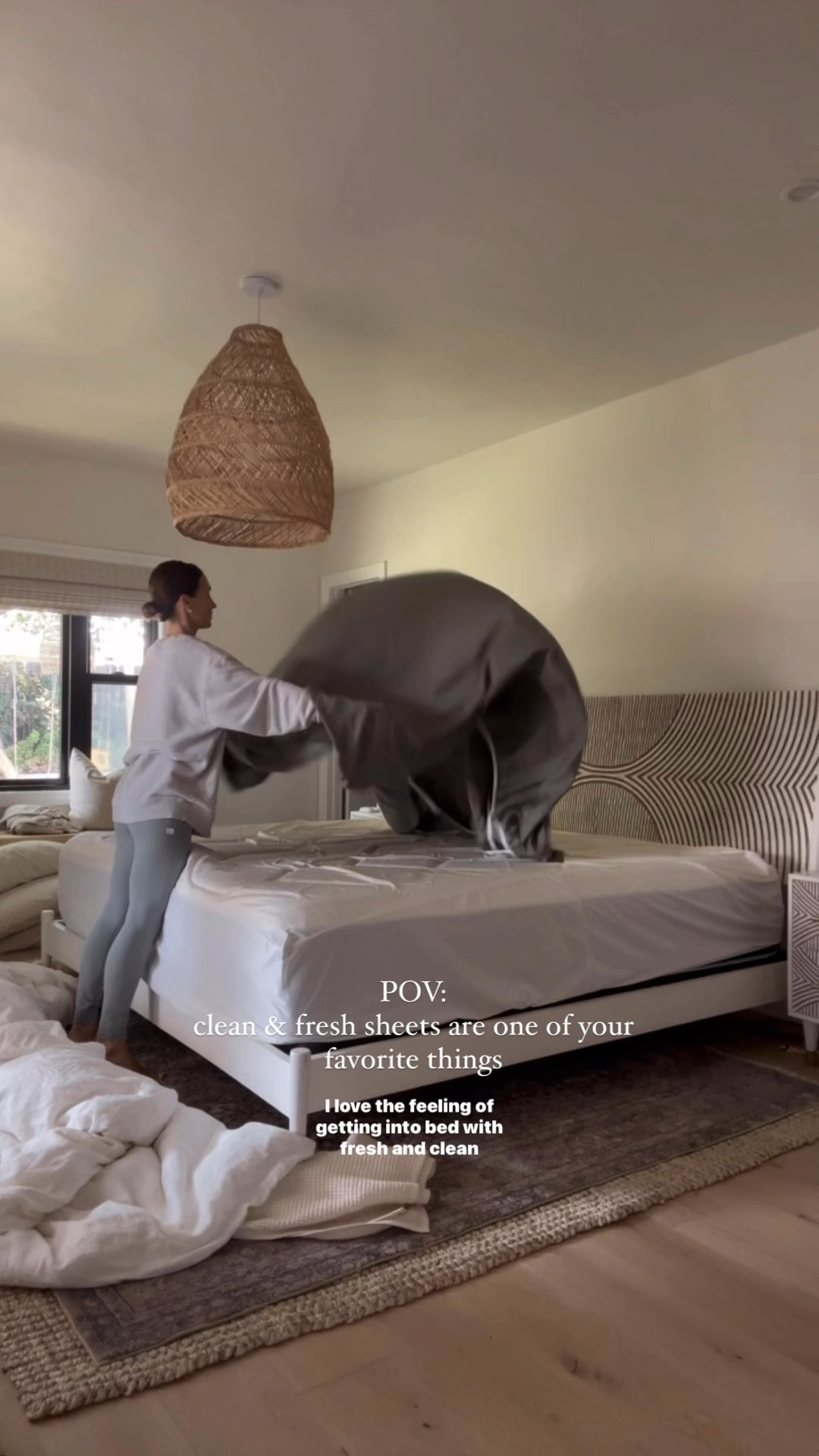 Updated our bedding for fall with these amazingly luxurious and silky soft @cariloha retreat bamboo sheets. I love that they’re sustainably made, have thermal regulating properties, and provide the most comfortable evening of sleep. 
Code SHANNONP30 for 30% off the softest sheets! 
You can comment BEDDING and I’ll DM details #ad #livecariloha