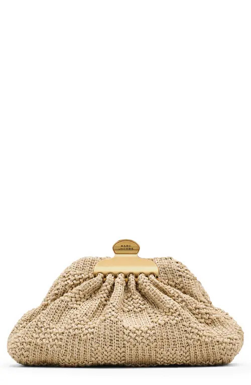 Marc Jacobs The Summer Woven Glam Small Clutch in Natural at Nordstrom | Nordstrom