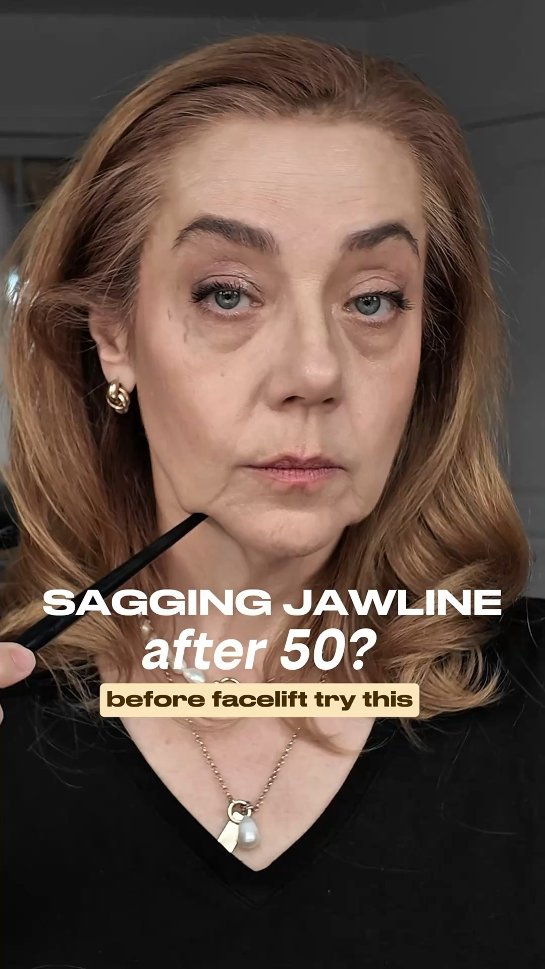 Sagging jawline? Here’s a simple makeup trick I use to make mine look more defined.

First, apply contour over the jawline—not in the indentation. Add a little under the jaw and under the chin to create shadow where you want things to recede.

Next, take a concealer that’s one shade lighter than your skin and apply it directly into the indentation. We’re using the theory of light and dark: dark shades push areas back, while lighter shades bring them forward.

Then extend the concealer from the corner of your mouth toward your ear, just below the cheekbone. This helps create a more sculpted look and visually lifts the lower face.

Blend everything well, set with a light dusting of powder, and finish with setting spray.

No, it won’t replace a facelift—but it can make a surprising difference in a few minutes.

What do you think? Would you try this trick?

Save this for your next makeup day and share it with a friend who needs it. Follow for more easy beauty tips for women over 50.

#LTKbeauty