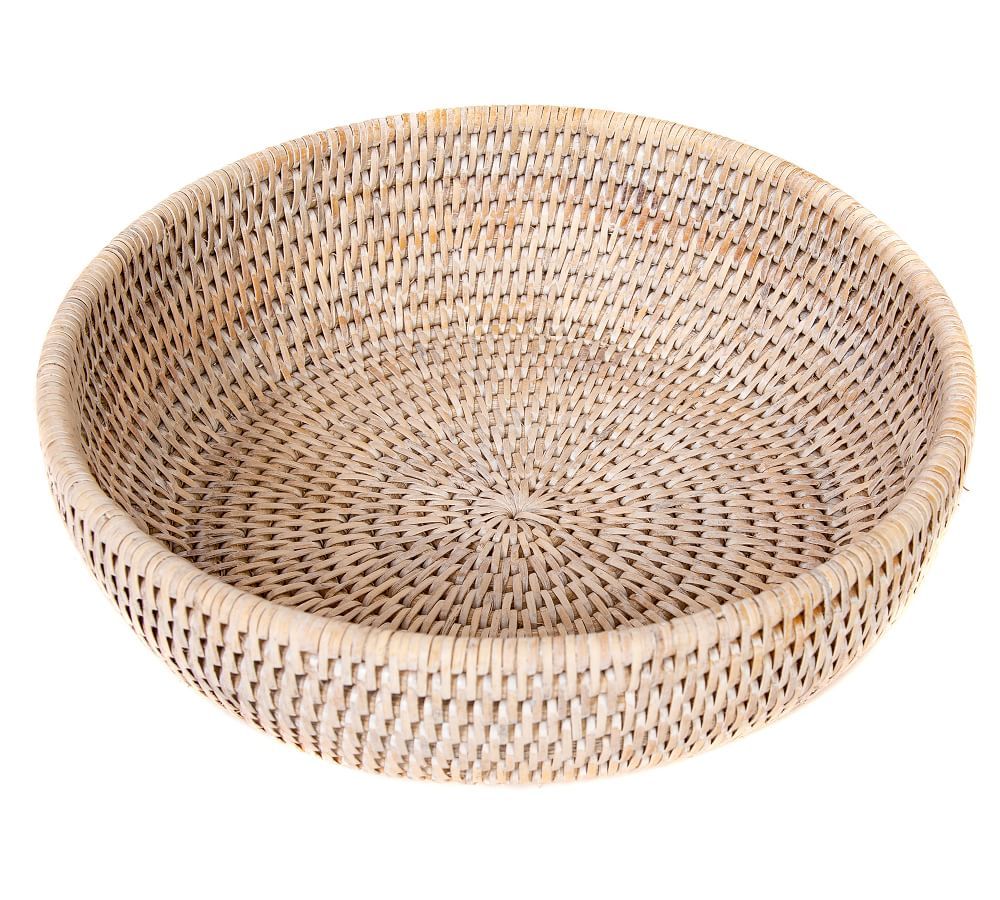 Tava Handwoven Rattan Fruit Bowl | Pottery Barn (US)