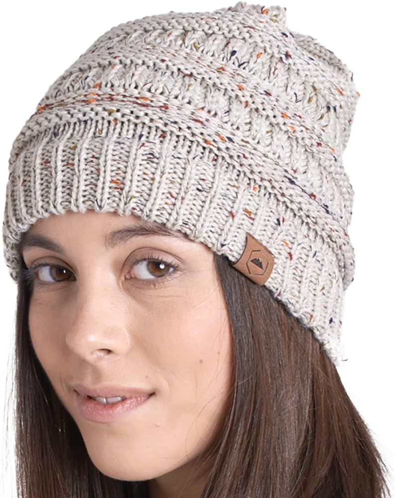 Tough Headwear Womens Winter Hat - Warm Chunky Cable Knit Beanies - Winter Beanie Hats for Women ... | Amazon (US)