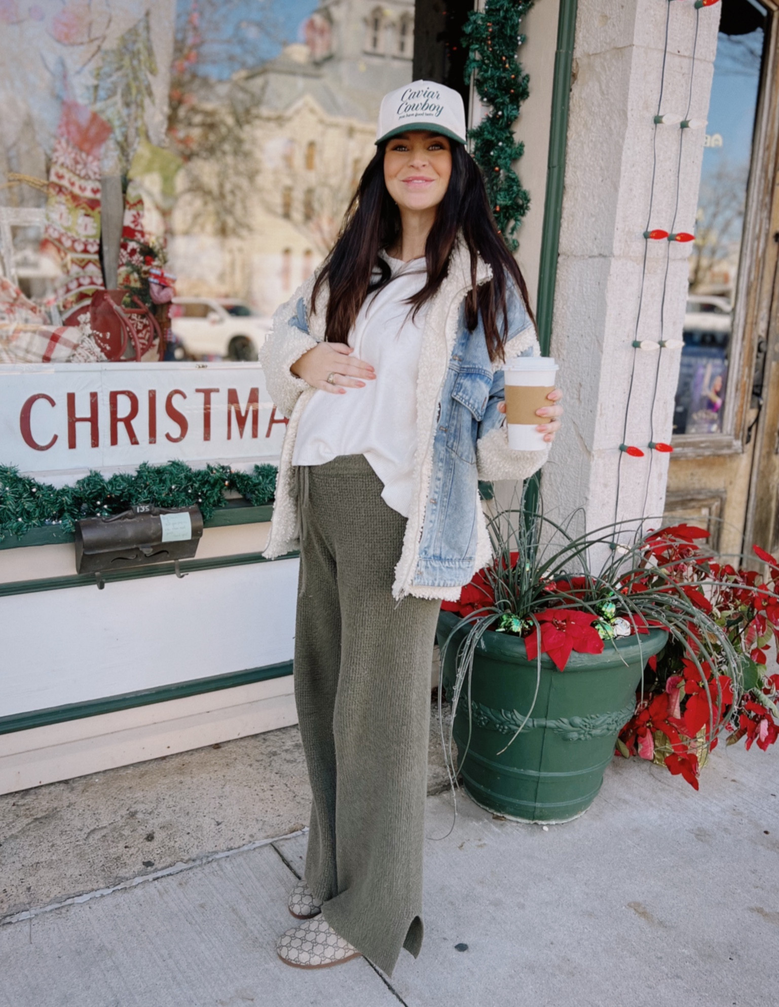 Some of my favorite comedy pieces! I’ve loved this oversized Sherpa jacket for years and these are my fav comfy pants ever. Free People sweater is on sale for under $70. 

#LTKbump #LTKstyletip #LTKsalealert