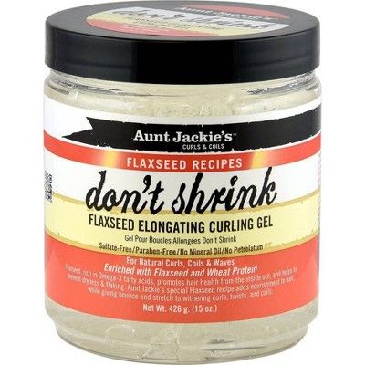 Aunt Jackie's Flaxseed Don't Shrink Curling Gel - 15oz | Target