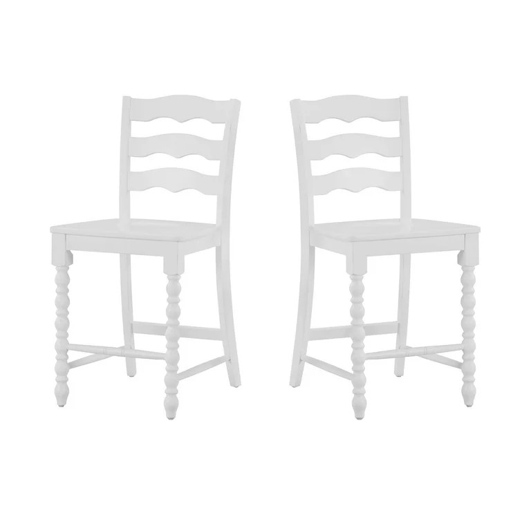 Pioneer Woman Harper Counter-height Wood Stools, 2 Pack, White | Walmart (US)