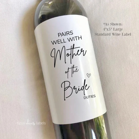 Mother of the Bride Gift Pairs Well With the Mother of the | Etsy | Etsy (US)