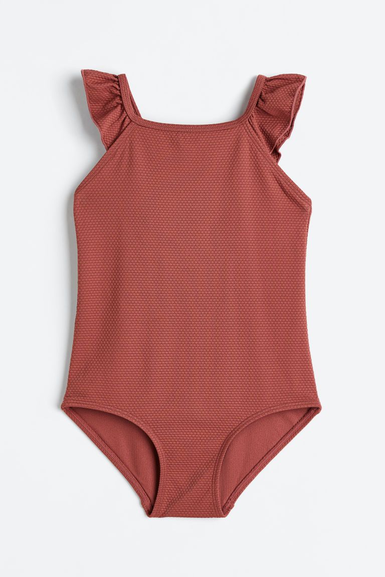 H & M - Flounced Swimsuit - Red | H&M (US + CA)