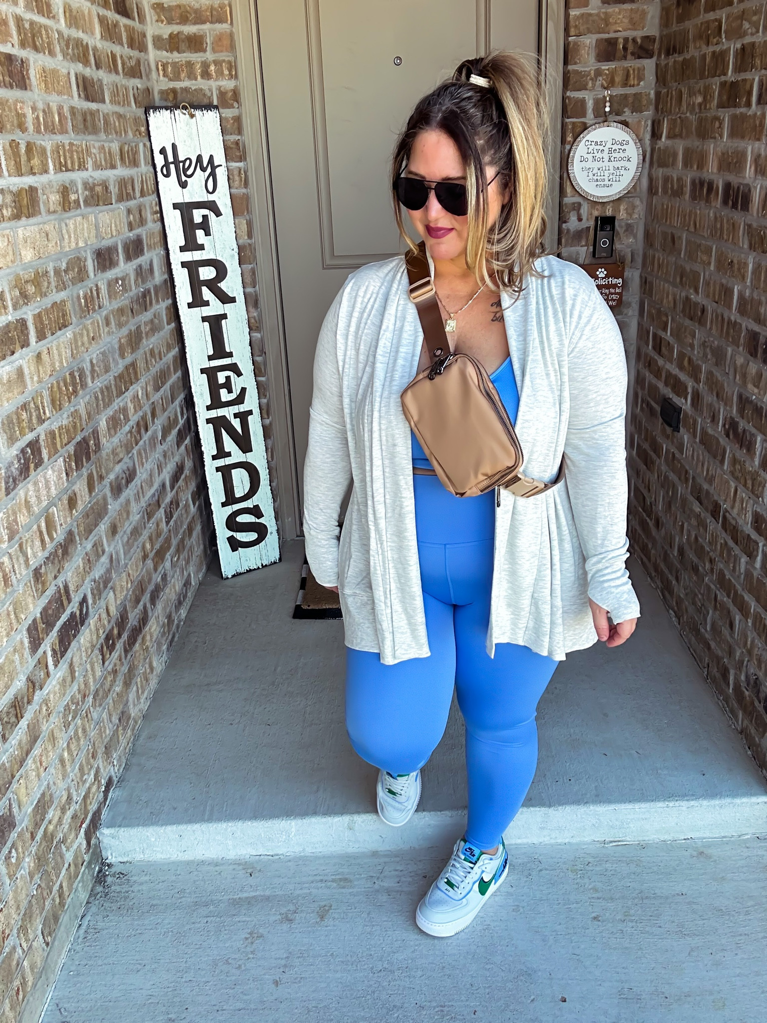 Jacket XL tts
Sports bra xxl (would prefer an xl) the band rolls up so it’s not my favorite. 
Leggings size xl tts 
Shoes tts 
Bra is EBY size LDD
Undies are Honeylove size XL

#LTKunder50 #LTKstyletip #LTKcurves