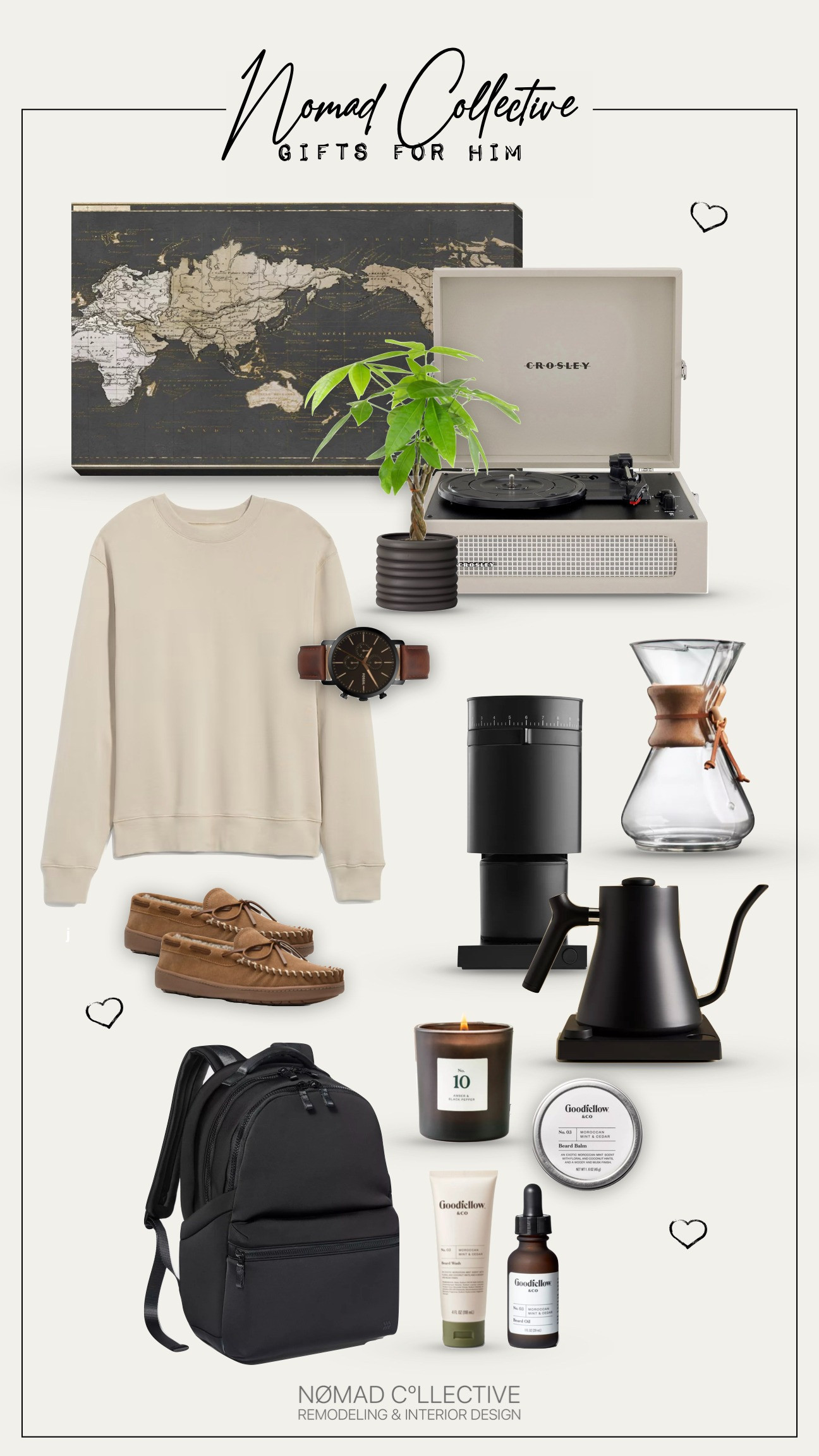 This Valentine's Day, make him feel extra loved. Treat him to a sleek new coffee grinder for the perfect morning brew or a personalized map that captures a special moment in your relationship. Pair it with a stylish sweater to elevate his look.  

 #LTKGiftGuide #LTKSeasonal #LTKMens