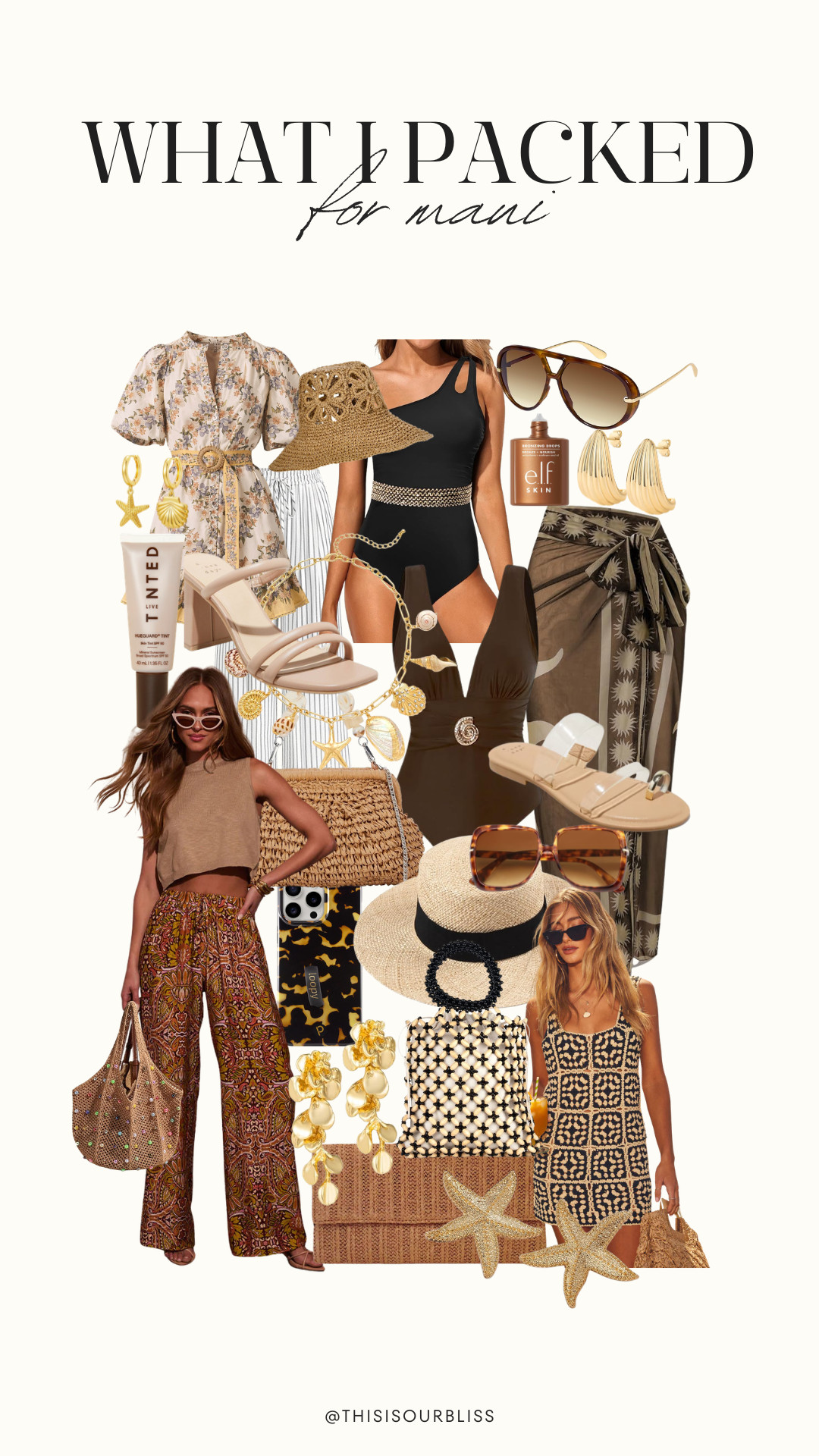 What I wore in Maui 🌺☀️Sharing all my favorite outfits from our trip!  Dresses, chic swimsuits, easy coverups, and simple gold accessories that worked from the beach to dinner. Everything I packed for a cute but comfortable tropical vacation.

Maui outfits, Hawaii vacation outfits, tropical vacation outfits, beach vacation style, resort wear outfits, vacation outfit ideas, Amazon fashion finds, summer vacation style 

 #LTKSaleAlert #LTKSwim #LTKTravel