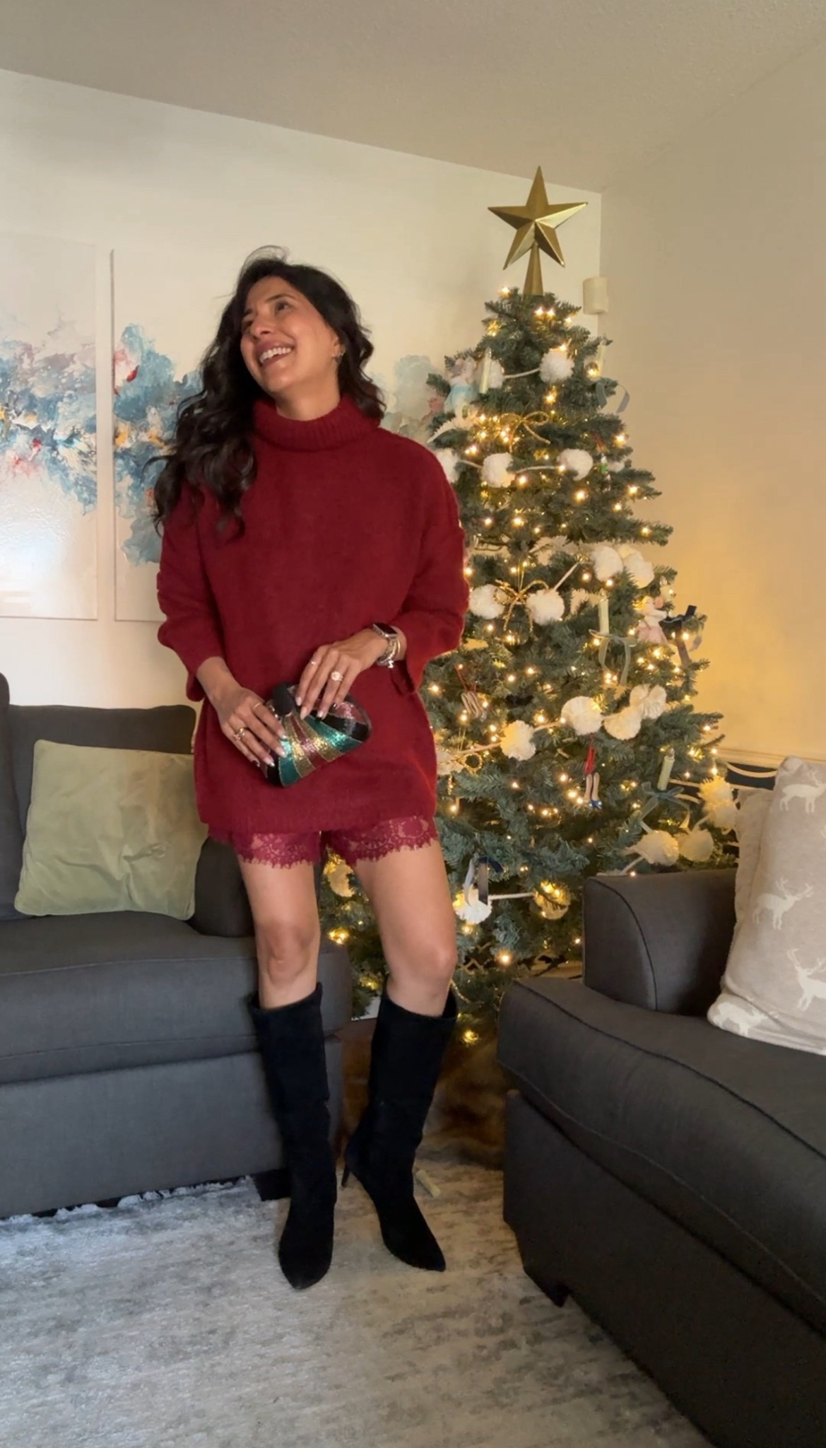 Red and festive 

#LTKstyletip #LTKwinter #LTKholiday