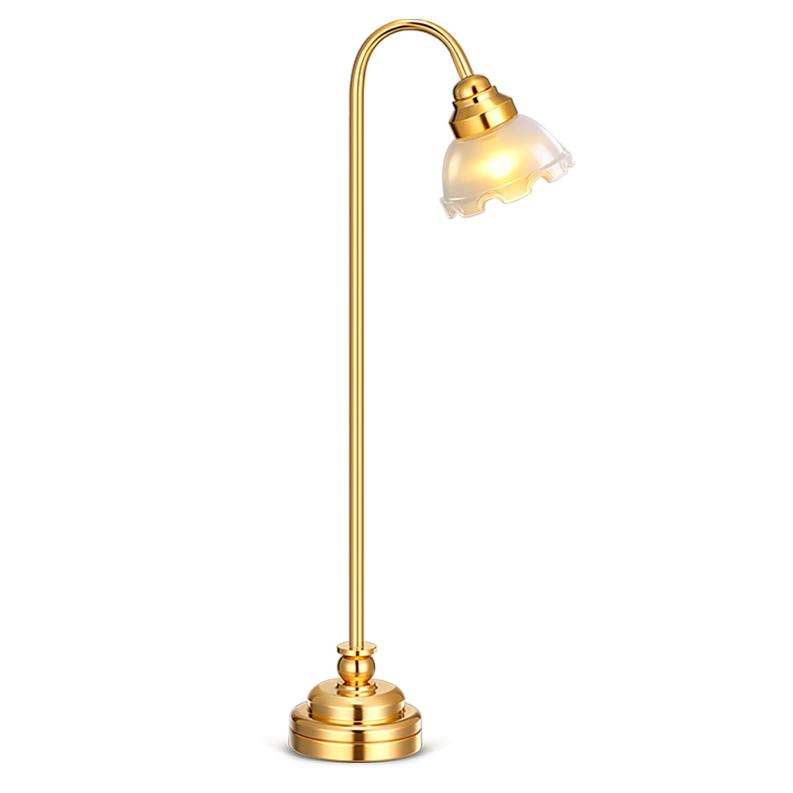 TOYANDONA Miniature Dollhouse Floor Lamp 1:12 Scale – Battery Operated Led Mini Floor Light for... | Amazon (US)