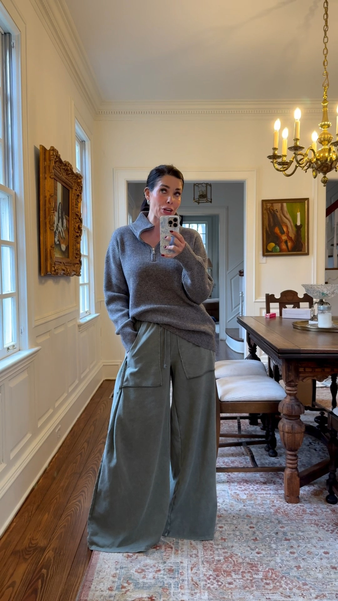 Free People inspired pants and quarter zip sweater 

#LTKSeasonal #LTKootd #LTKSaleAlert