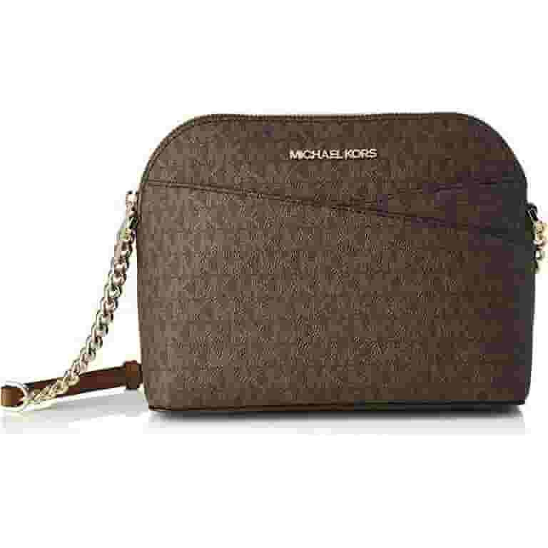 Michael Kors 35F1Gtvc6T Jet Set Travel Dome Crossbody Bag Leather Powder Blush Female - Walmart.c... | Walmart (US)