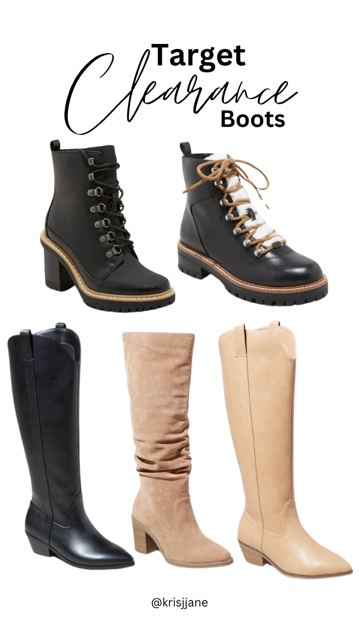 Check your prices IN STORE-as low as $13.49!
#target #boots #clearance

#LTKshoecrush #LTKsalealert