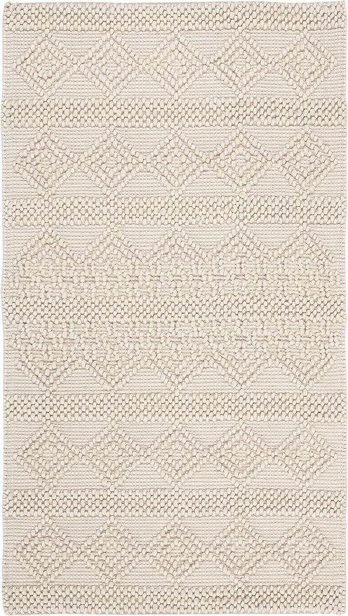 Safavieh Natura Collection NAT102C Handmade Moroccan Boho Tribal Wool & Cotton Accent Rug, 2' x 3... | Amazon (US)