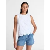 Time and Tru Women’s and Women’s Plus Eyelet Embroidered Top, Sizes XS-4X | Walmart (US)