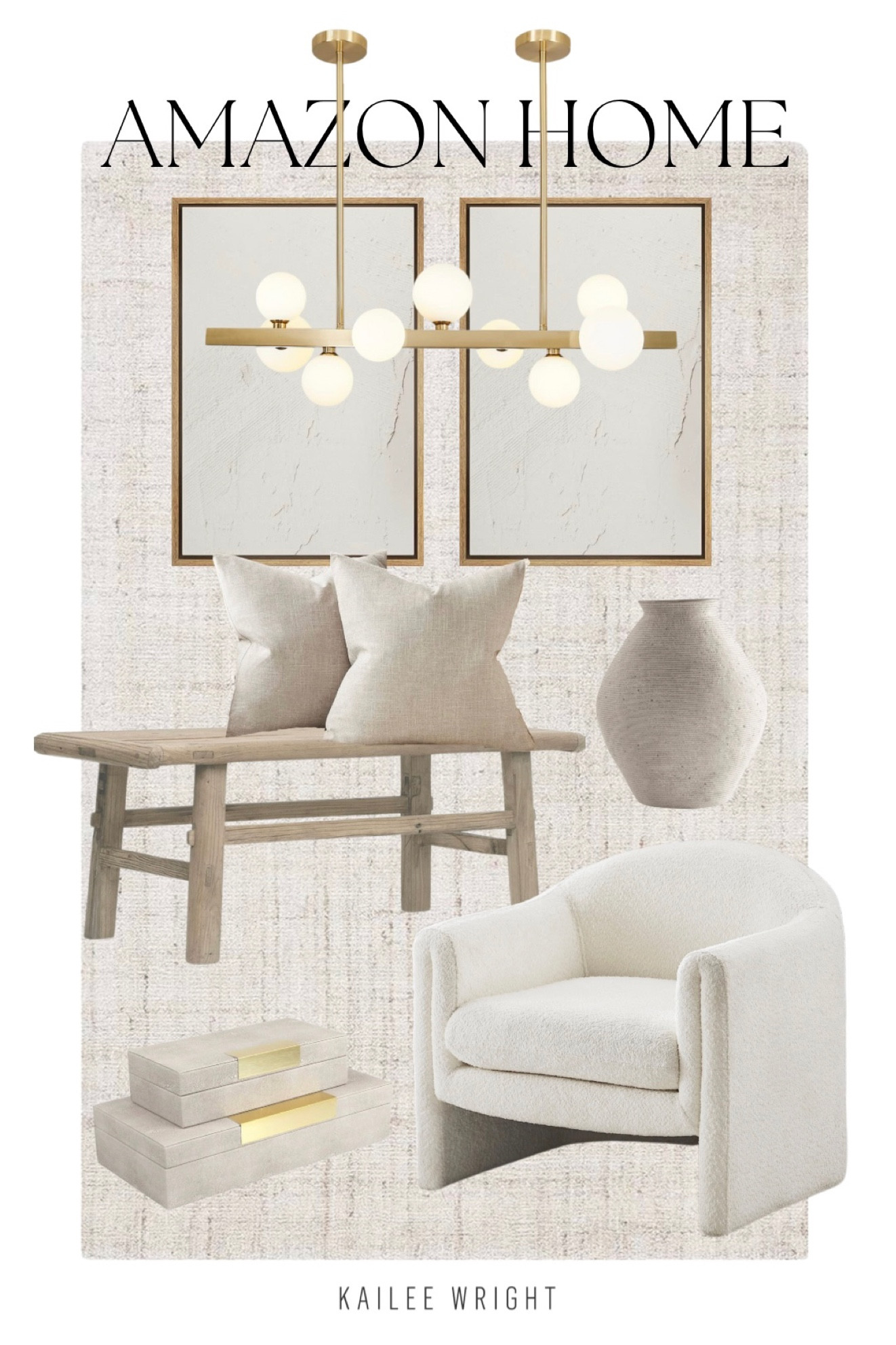 LOVE this neutral home look with the pops of gold!! Everything from Amazon!

#LTKhome