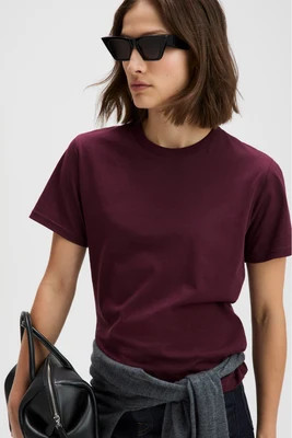 The Iconically Soft Perfect Tee in Oxblood | Sold Out NYC