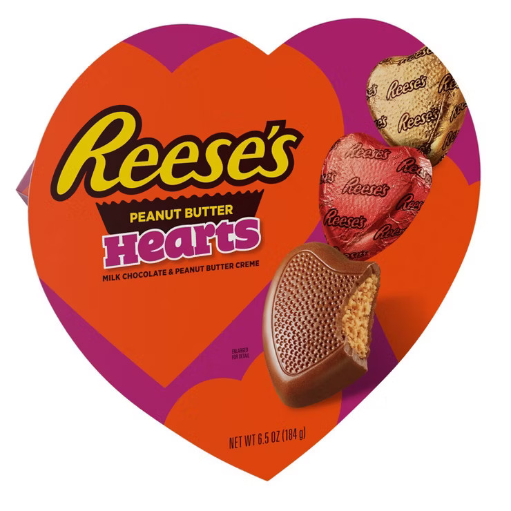 Reese's Valentine's Peanut Butter Hearts - 6.5oz | Target