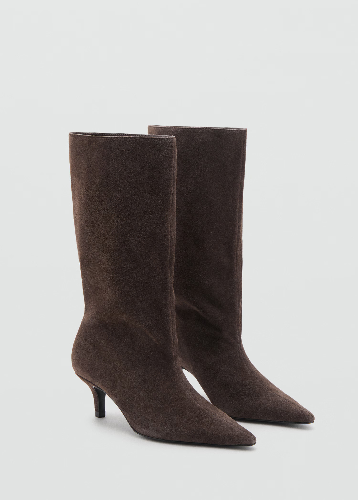 Suede kitten-heel boots - Women | MANGO USA | Mango (US/MX/AU)