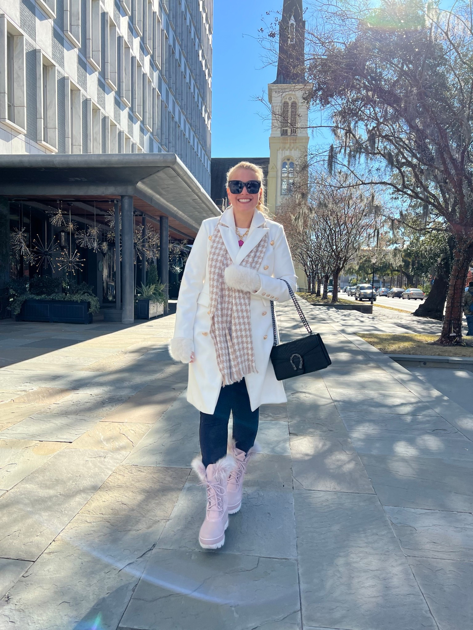 Winter coat outfit 

Wool coat small, Crewneck sweater small, houndstooth scarf, snow boots, faux fur hat & gloves 

This would be a great winter vacation or ski resort outfit too!

#LTKmorningroutine #LTKGiftGuide #LTKHoliday #LTKTravel #LTKgrwm #LTKFindsUnder100 #LTKWorkwear #LTKFindsUnder50 #LTKSeasonal #LTKSaleAlert #LTKMidsize #LTKootd #LTKOver40