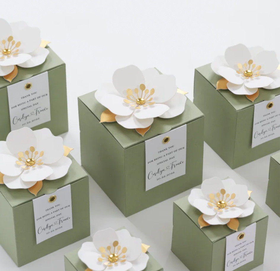 Wedding favor boxes  by MadeForShare

bride to be | wedding style | getting married | engaged | bridal shower | bachelorette party | wedding day | bride | personalized | wedding sign | wedding decor | wedding planning | wedding day decor | green wedding favors | green box 


#LTKunder50 #LTKwedding #LTKstyletip