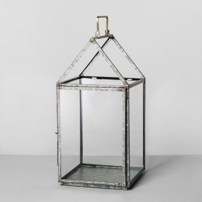 Galvanized House Lantern Large - Hearth & Hand™ with Magnolia | Target