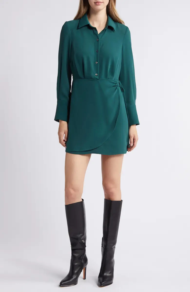 Long Sleeve Sheath Shirtdress | Nordstrom