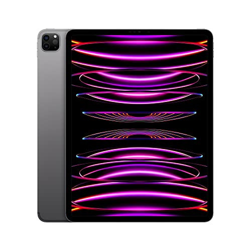 Apple iPad Pro 12.9-inch (6th Generation): with M2 chip, Liquid Retina XDR Display, 256GB, Wi-Fi 6E + 5G Cellular, 12MP front/12MP and 10MP Back Cameras, Face ID, All-Day Battery Life – Space Gray | Amazon (US)