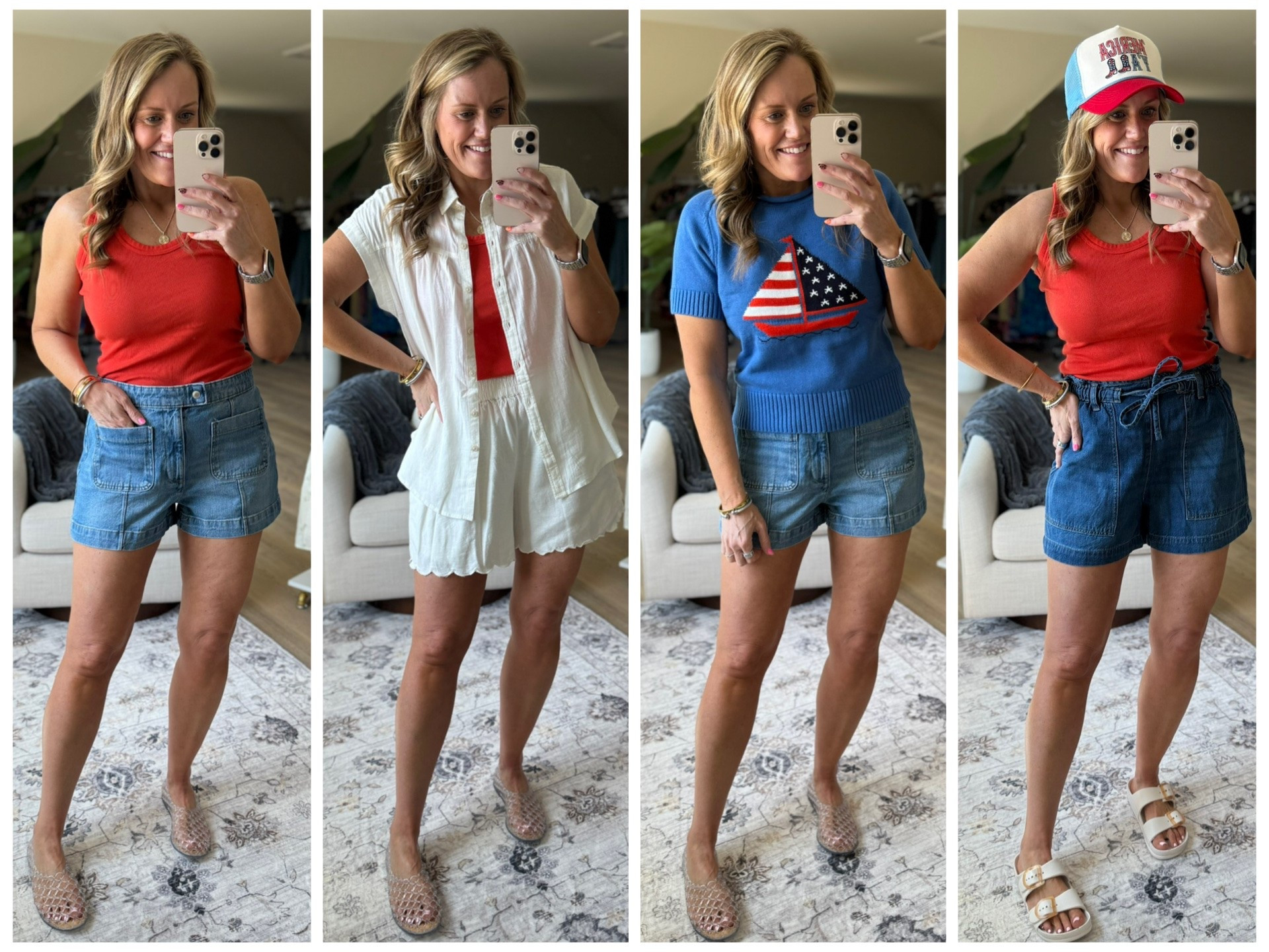 Which is your favorite Walmart look for Memorial Day? I love them all, having a tough time deciding. All fit TTS.