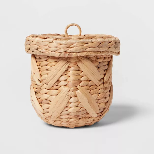 Medium Woven Chevron Canister Natural - Threshold™ | Target