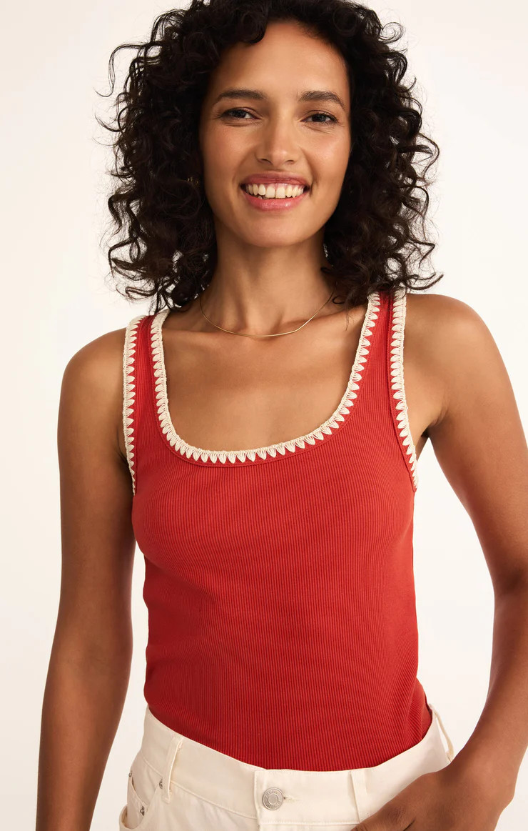 Jaidynn Whipstitch Rib Tank | Z Supply