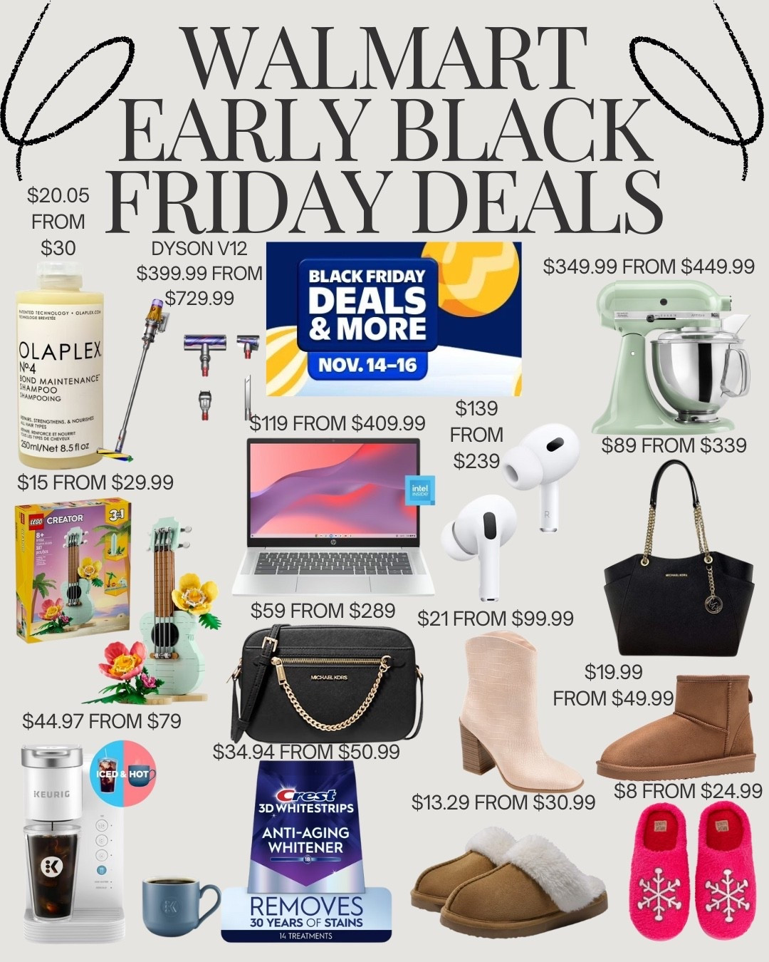 Walmart Black Friday deals 

#LTKGiftGuide #LTKCyberWeek #LTKSaleAlert