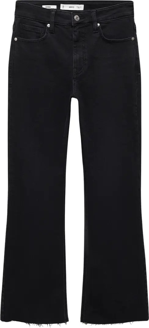 Raw Hem Crop Flare Jeans | Nordstrom