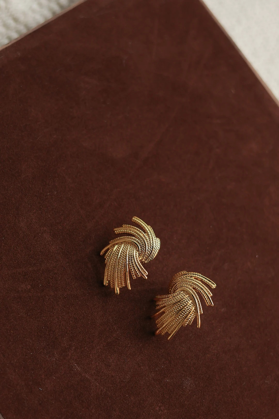 Gold Vintage Earrings| Firework Stud Earrings|Textured Earrings|Monet Earrings|Weave Earrings|Sta... | Etsy (US)