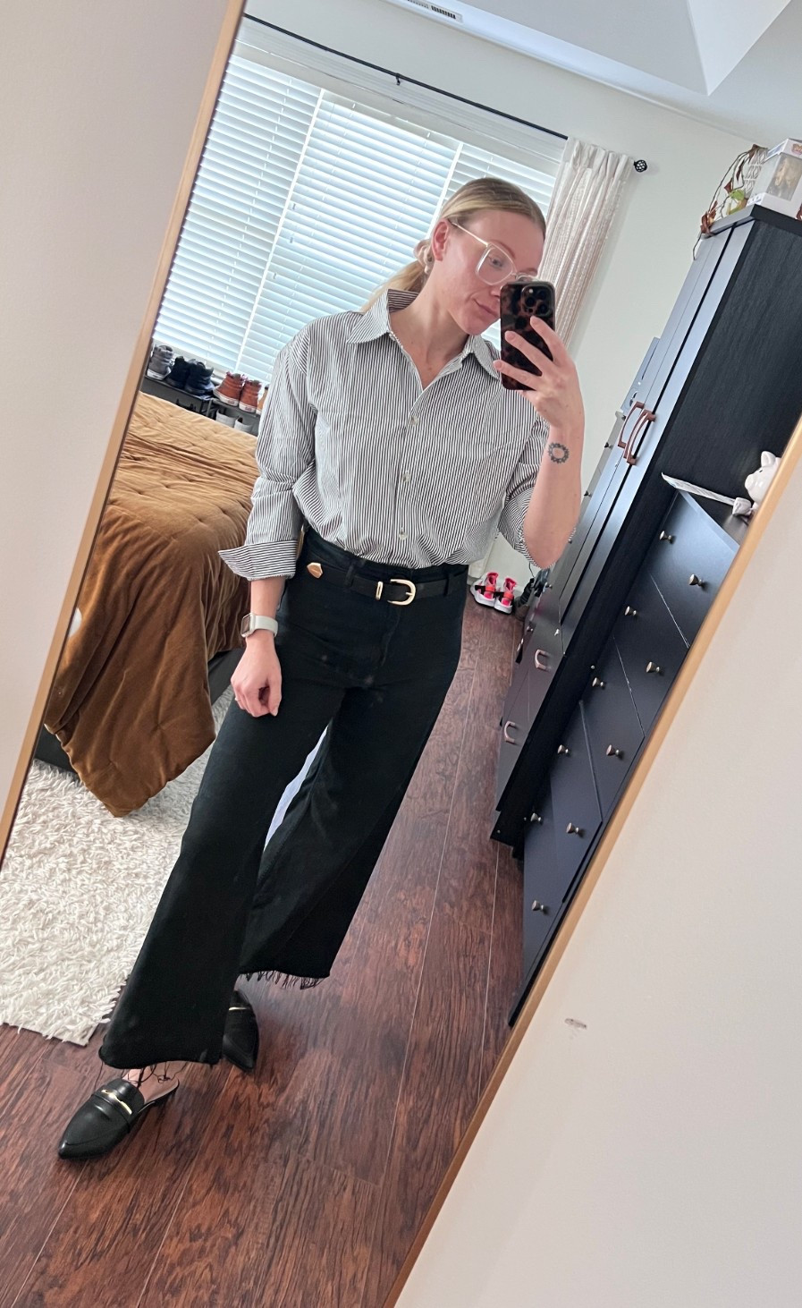 Business casual fit. This $6 is stunning & great quality. The loafers are SO COMFY. The shirt is basic but does the trick. AMAZON for the win!!! Pants are Zara so I can’t link 😢 

#LTKSaleAlert #LTKFindsUnder50 #LTKWorkwear