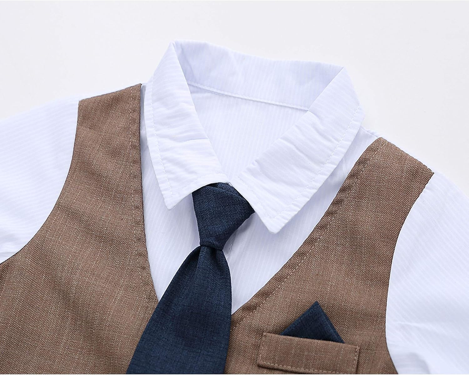 HMD Baby Boy Gentleman White Shirt Waistcoat Bowtie Tuxedo Onesie Jumpsuit Overall Romper | Amazon (US)